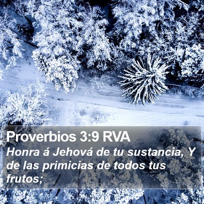 Proverbios 3:9 RVA Bible Verse Image