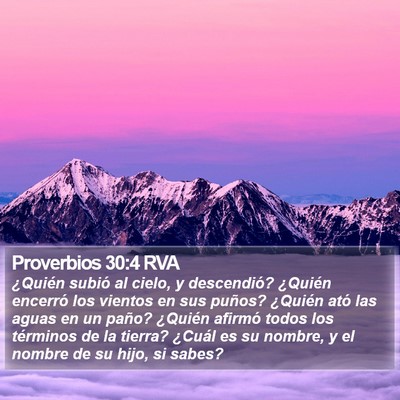 Proverbios 30:4 RVA Bible Verse Image