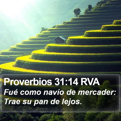 Proverbios 31:14 RVA Bible Verse Image