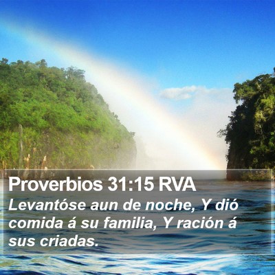 Proverbios 31:15 RVA Bible Verse Image