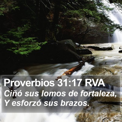 Proverbios 31:17 RVA Bible Verse Image