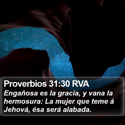 Proverbios 31:30 RVA Bible Verse Image