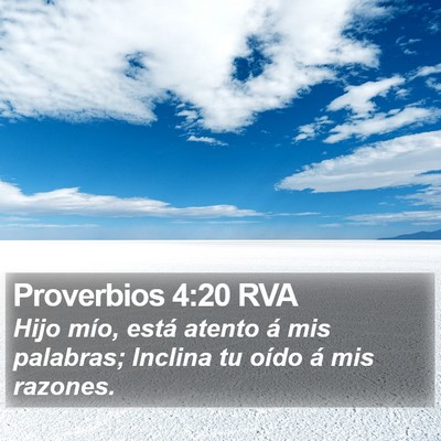 Proverbios 4:20 RVA Bible Verse Image