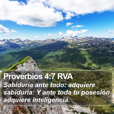 Proverbios 4:7 RVA Bible Verse Image