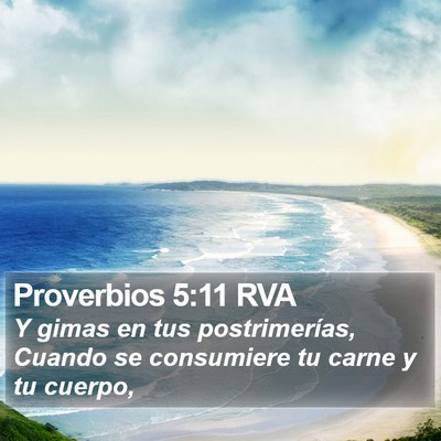 Proverbios 5:11 RVA Bible Verse Image
