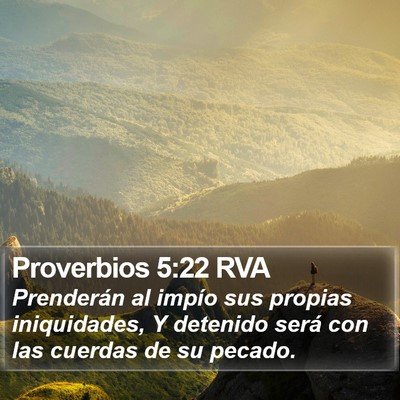 Proverbios 5:22 RVA Bible Verse Image