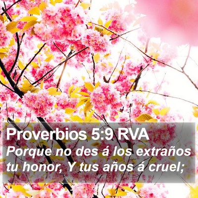 Proverbios 5:9 RVA Bible Verse Image