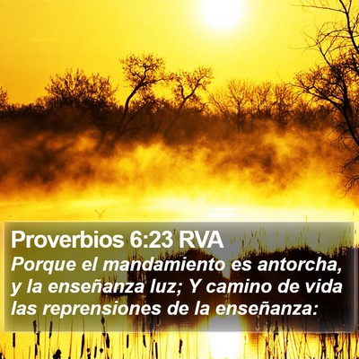 Proverbios 6:23 RVA Bible Verse Image