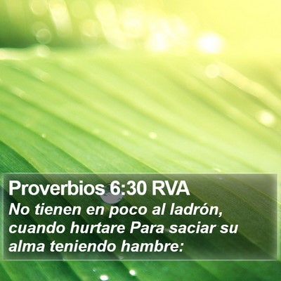 Proverbios 6:30 RVA Bible Verse Image