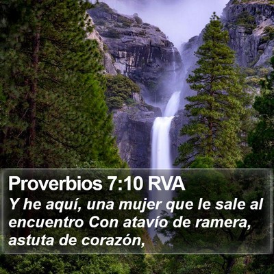 Proverbios 7:10 RVA Bible Verse Image