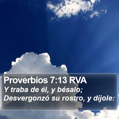 Proverbios 7:13 RVA Bible Verse Image