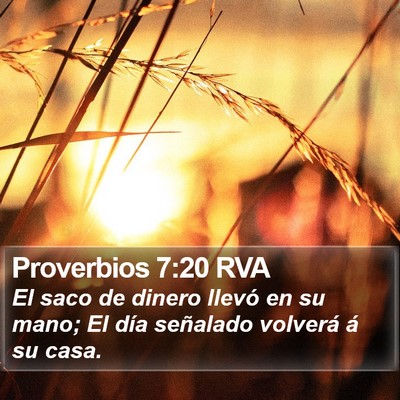 Proverbios 7:20 RVA Bible Verse Image