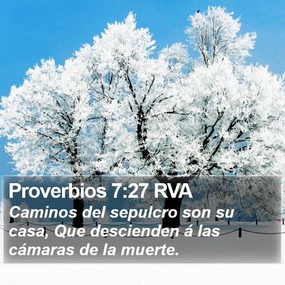 Proverbios 7:27 RVA Bible Verse Image