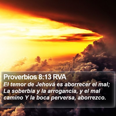 Proverbios 8:13 RVA Bible Verse Image