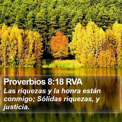 Proverbios 8:18 RVA Bible Verse Image