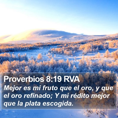 Proverbios 8:19 RVA Bible Verse Image