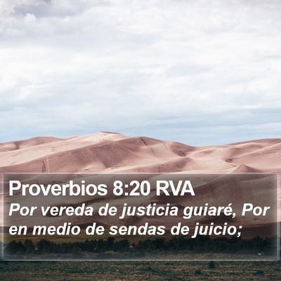 Proverbios 8:20 RVA Bible Verse Image