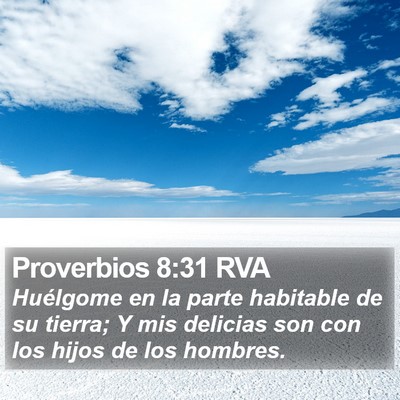 Proverbios 8:31 RVA Bible Verse Image