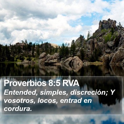 Proverbios 8:5 RVA Bible Verse Image
