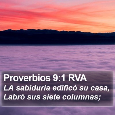 Proverbios 9:1 RVA Bible Verse Image