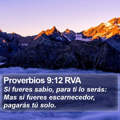 Proverbios 9:12 RVA Bible Verse Image
