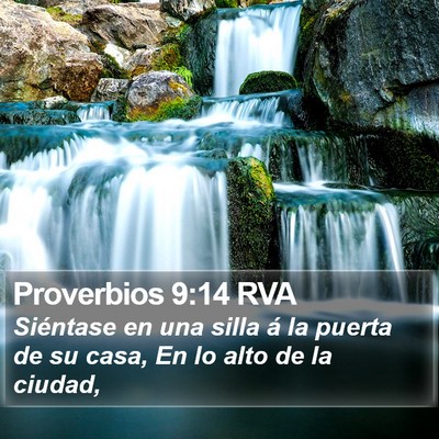 Proverbios 9:14 RVA Bible Verse Image