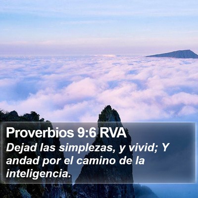 Proverbios 9:6 RVA Bible Verse Image