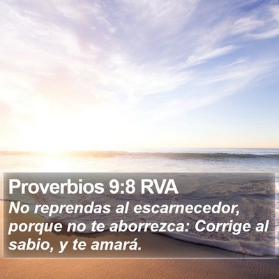 Proverbios 9:8 RVA Bible Verse Image