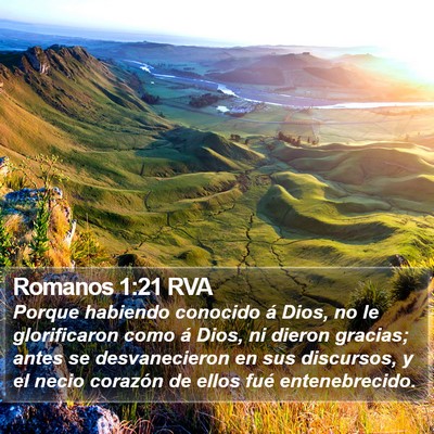Romanos 1:21 RVA Bible Verse Image