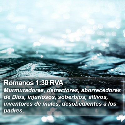 Romanos 1:30 RVA Bible Verse Image