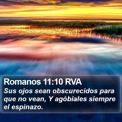Romanos 11:10 RVA Bible Verse Image