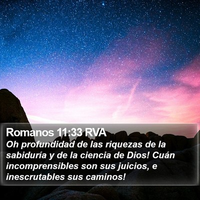 Romanos 11:33 RVA Bible Verse Image
