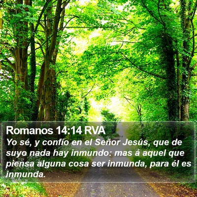 Romanos 14:14 RVA Bible Verse Image
