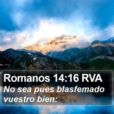 Romanos 14:16 RVA Bible Verse Image