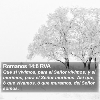 Romanos 14:8 RVA Bible Verse Image