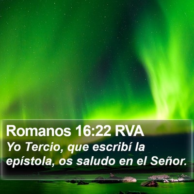 Romanos 16:22 RVA Bible Verse Image