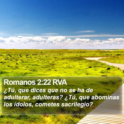 Romanos 2:22 RVA Bible Verse Image