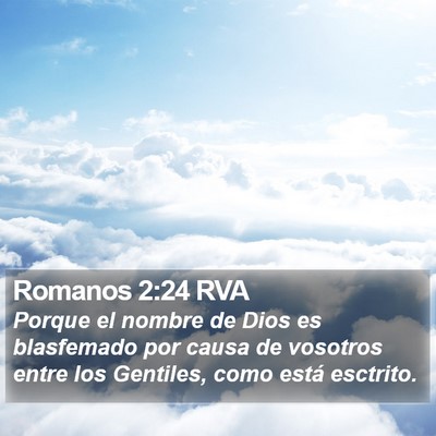 Romanos 2:24 RVA Bible Verse Image