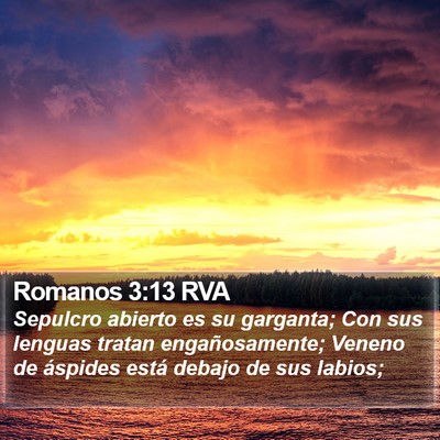 Romanos 3:13 RVA Bible Verse Image