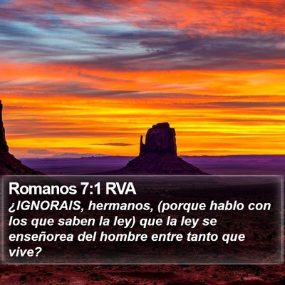 Romanos 7:1 RVA Bible Verse Image