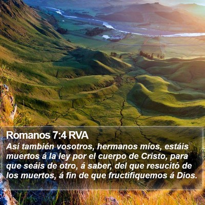 Romanos 7:4 RVA Bible Verse Image