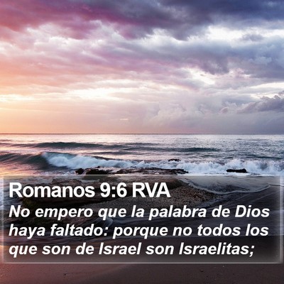 Romanos 9:6 RVA Bible Verse Image