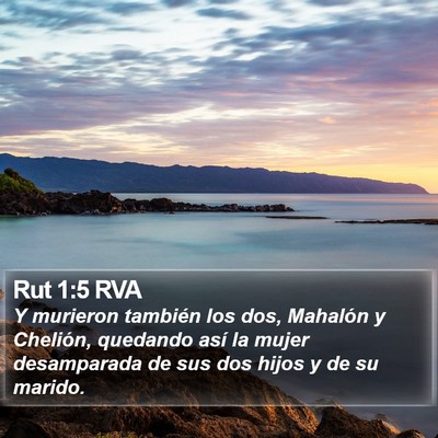 Rut 1:5 RVA Bible Verse Image