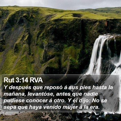 Rut 3:14 RVA Bible Verse Image