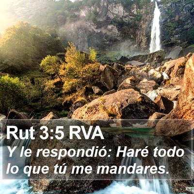 Rut 3:5 RVA Bible Verse Image