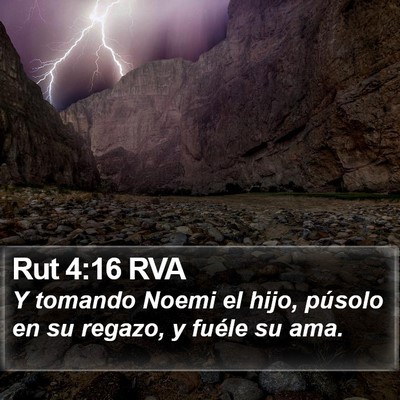 Rut 4:16 RVA Bible Verse Image