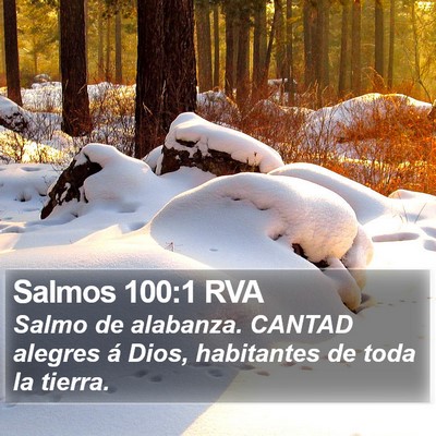 Salmos 100:1 RVA Bible Verse Image