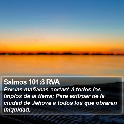 Salmos 101:8 RVA Bible Verse Image