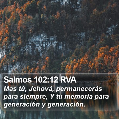 Salmos 102:12 RVA Bible Verse Image