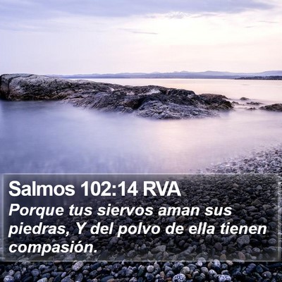 Salmos 102:14 RVA Bible Verse Image
